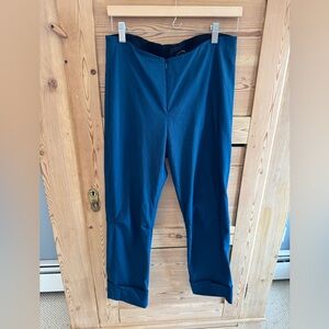 Porto Blue Elastic Waist Pull-On Pants with cuff.